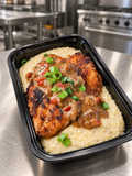 Blackened Grouper with Gouda Grits