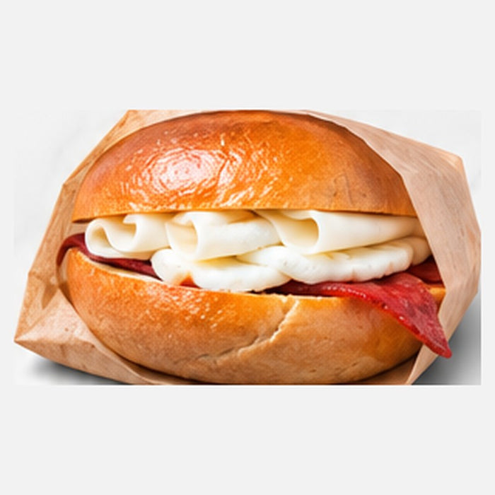 Turkey Bacon, Egg White & Provolone Bagel